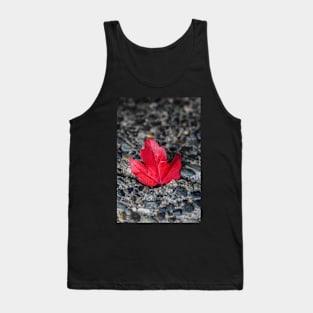 Red leaf Tank Top